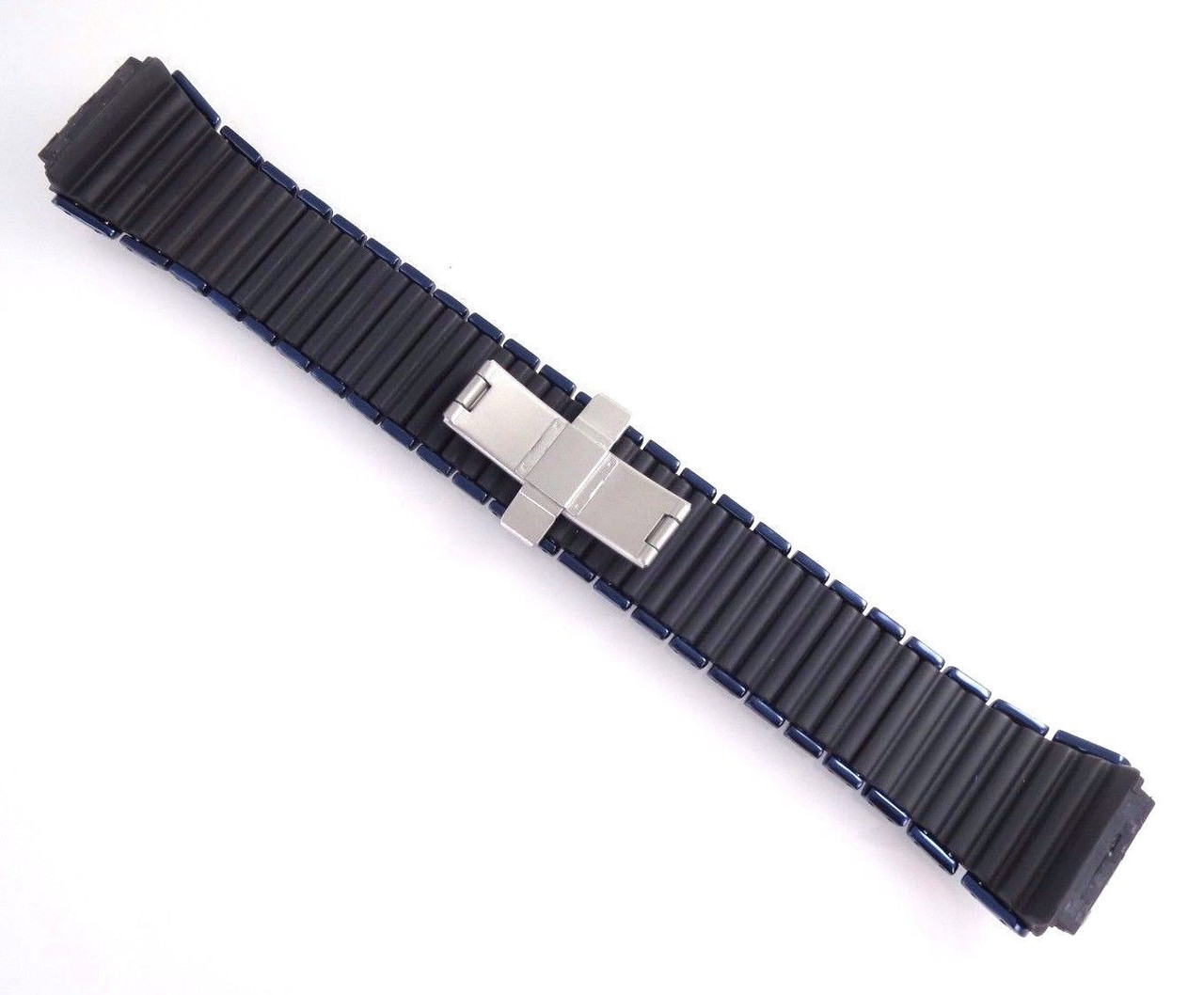 Nike Blue Metal and Rubber 29 mm Watch Band