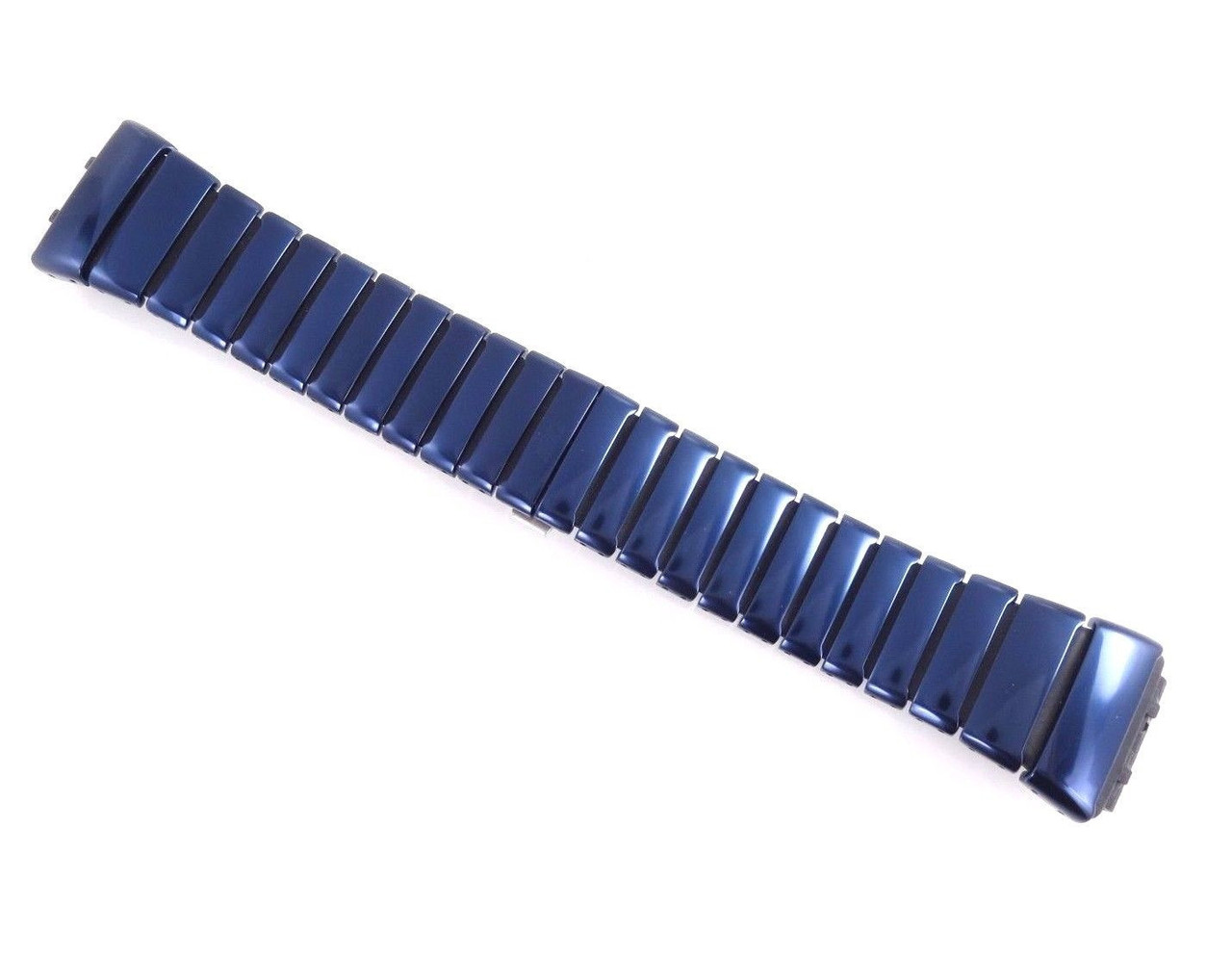 Blue Metal and Rubber 29 mm Watch Band