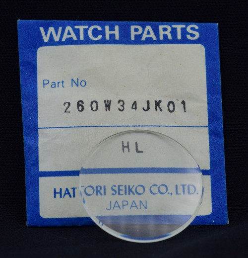 NOS Original Seiko Watch Crystal 260W34JK01