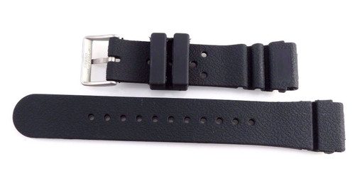 Replacement Rubber Watch Band for Seiko Z-22 with Straight End