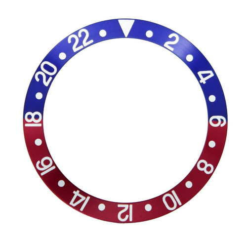16750 Blue and Red Bezel Insert For GMT