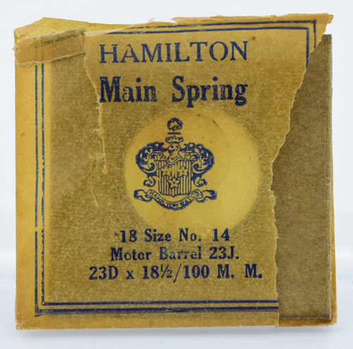 Hamilton 18 Size Mainspring No. 14 23J