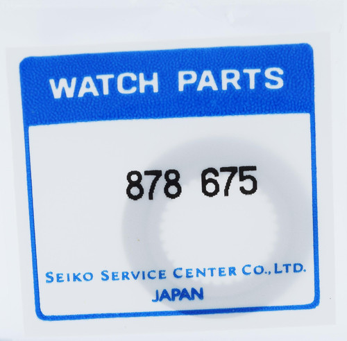 Seiko Date Dial 878675 Date at 3, White with Black Text