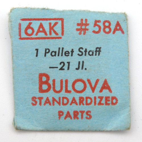 Bulova 6AK Pallet Staff 21 J Part #58A