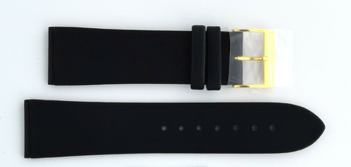 22mm Citizen Black Smooth Leather Watch Strap Band