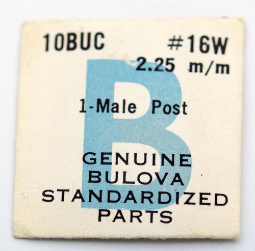Bulova Male Post For 10BUC Part Number 16W 2.25mm