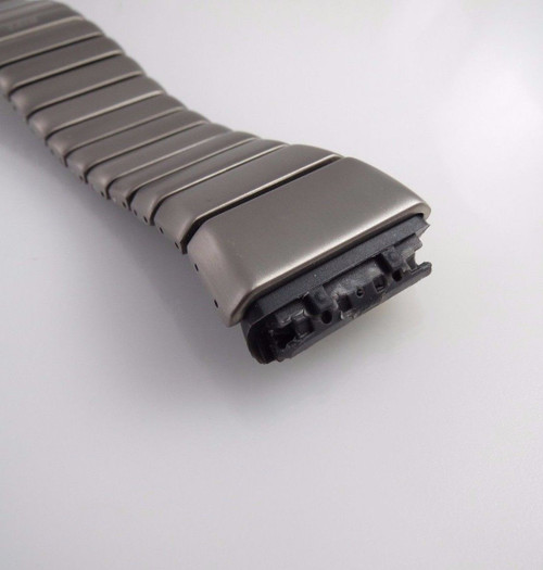 Matte Silver Metal Watch Band