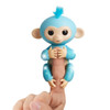 Fingerlings Glitter Monkey - Amelia (Turquoise Blue Glitter)