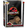 Funko Jurassic Park Tyrannosaurus Rex 6-Inch Pop! Figure and Velociraptor Pop! Movie Poster with Case