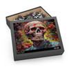 NeonSculpt Puzzle: Hyper-Detailed Skull Art Edition