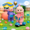 Polyphony Teletubbies Po Flocked 3.5 Inch Figure with Glow-in-the-Dark Scooter