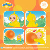 Polyphony Teletubbies Laa-Laa Flocked 3.5 Inch Figure with Glow-in-the-Dark Ball