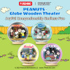 Puremind Peanuts Snoopy Snow Drift Wooden Crystal Ball