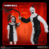 [PRE-ORDER] Mezco Toyz Terrifier 2 5 Points Art the Clown & Little Pale Girl Action Figure Set of 2