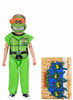 NECA Ben Cooper Costume Kids Collection Teenage Mutant Ninja Turtles Michelangelo Clothed Action Figure