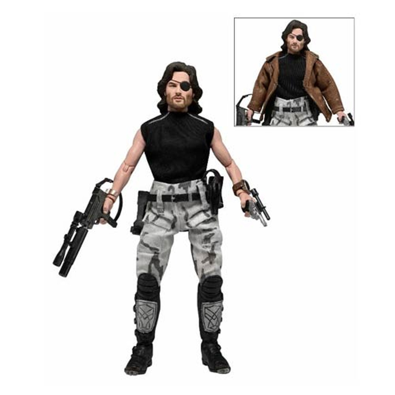 特撮 NECA 8 Snake Plisskin Clothed Figure Escape from New York Snake Plissken 8-Inch Retro Clothed