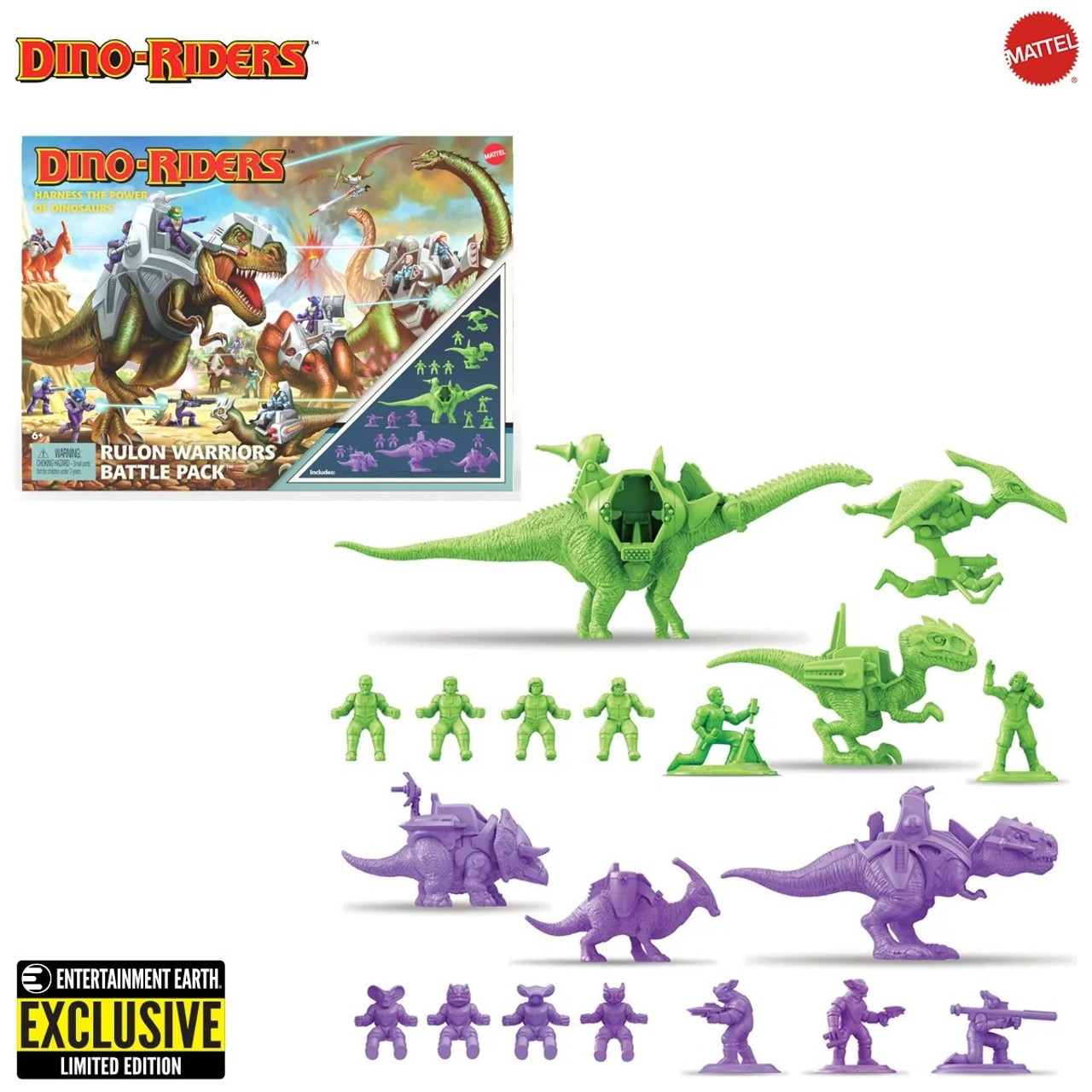 Mattel Dino-Riders Rulon Warriors Battle Pack - Entertainment