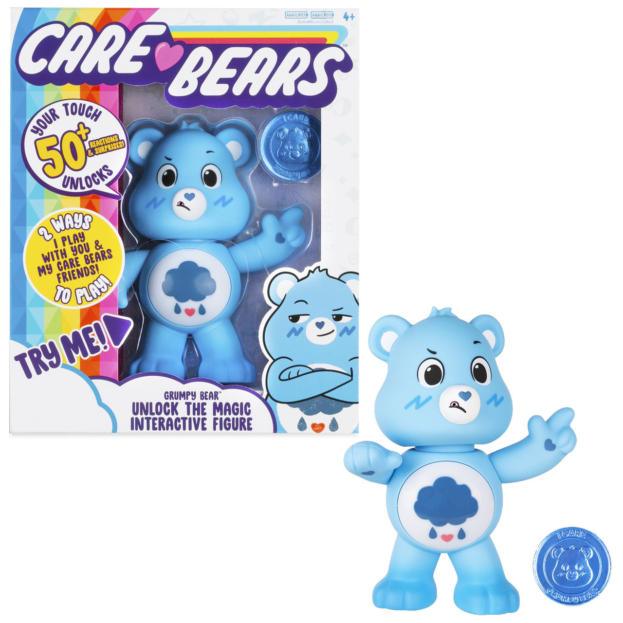 Care Bears - 5 inch Interactive Figure - Grumpy Bear - Buy at Not Just Toyz