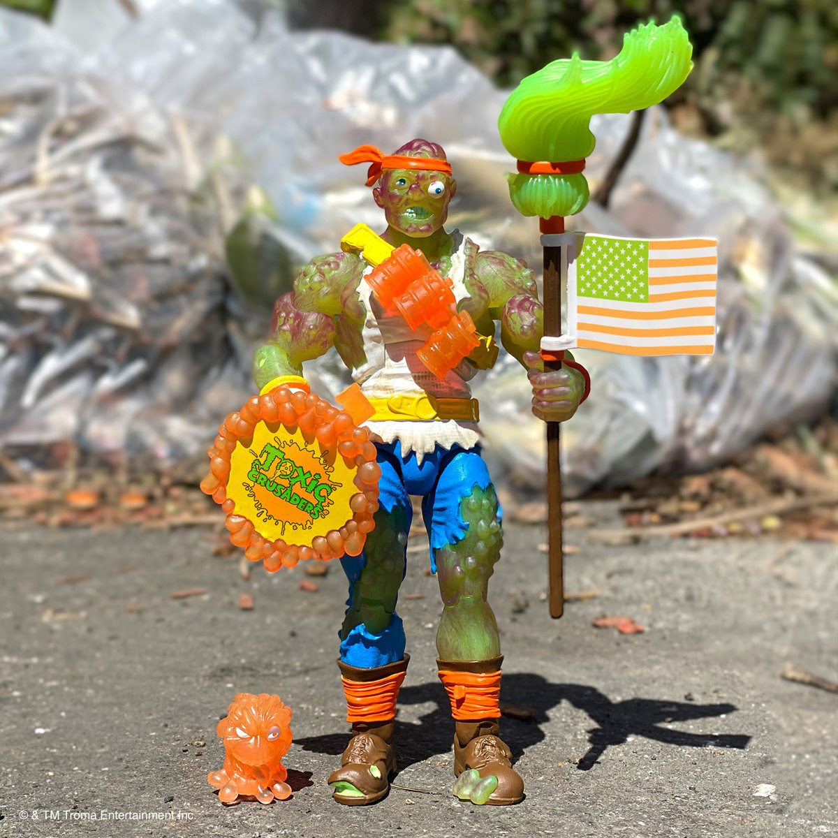 Super7 Toxic Crusader Ultimates Radioactive Red Rage Toxie 7-Inch 