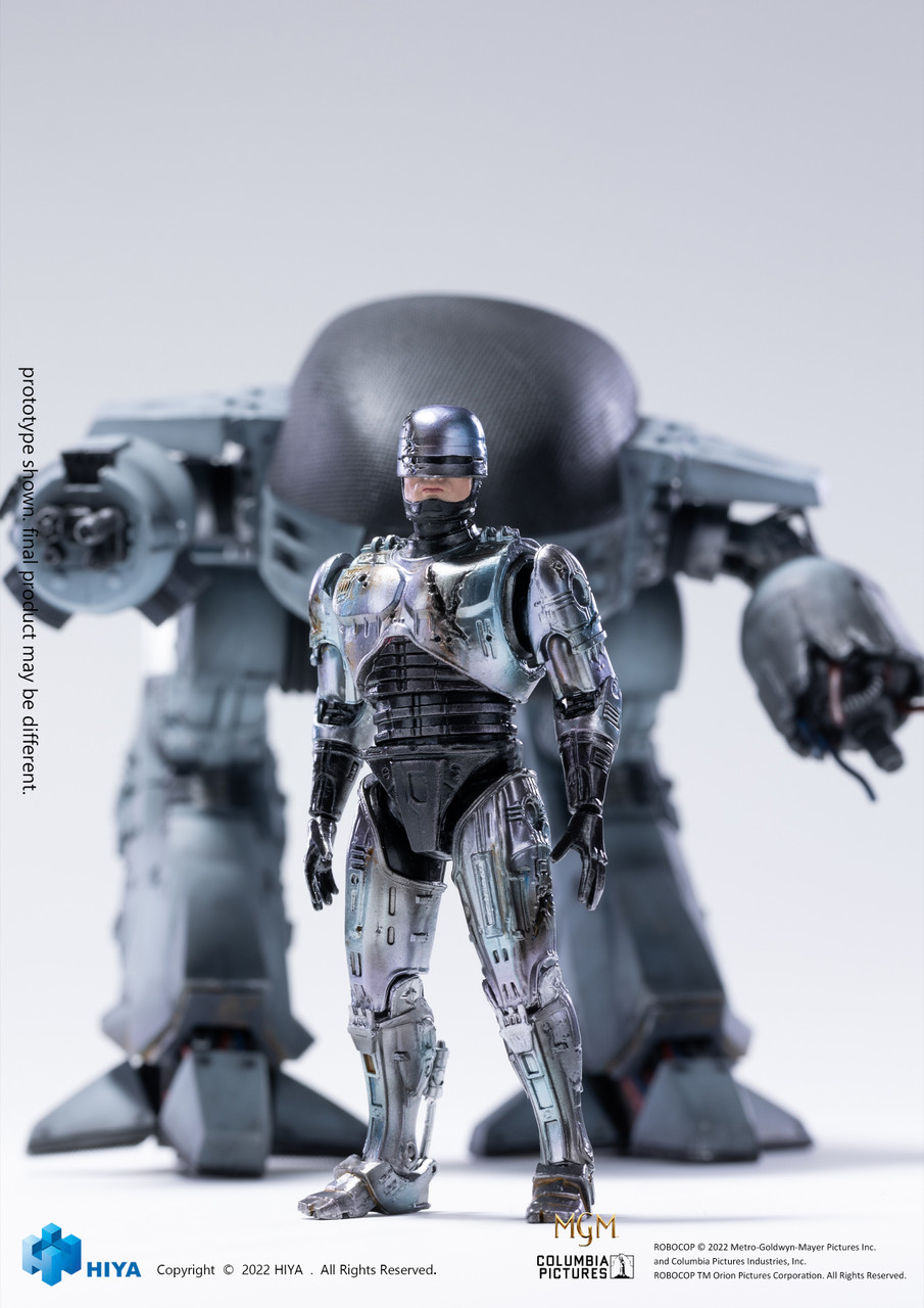 RoboCop ED-209 VS RoboCop Battle Damage 1:18 Scale Action Figure 2