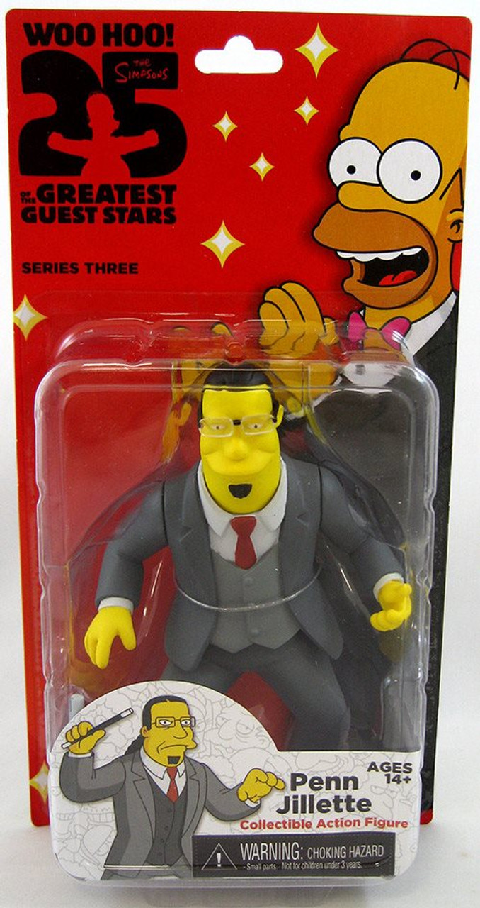 NECA Simpsons 25th Anniversary 5-Inch Series 3 - Penn Jillette Action Figure