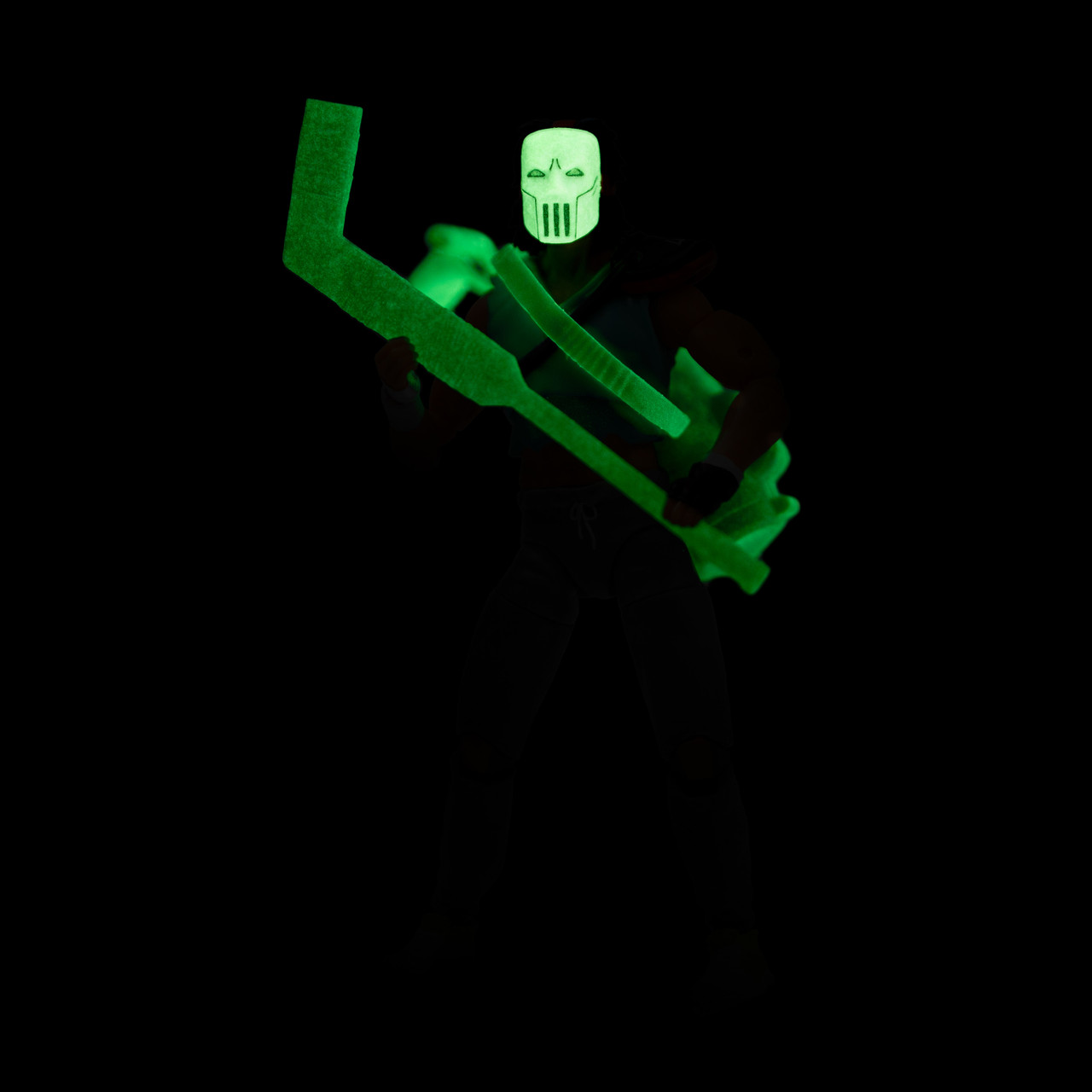 Teenage Mutant Ninja Turtles Casey Jones Skull Face Glow-in