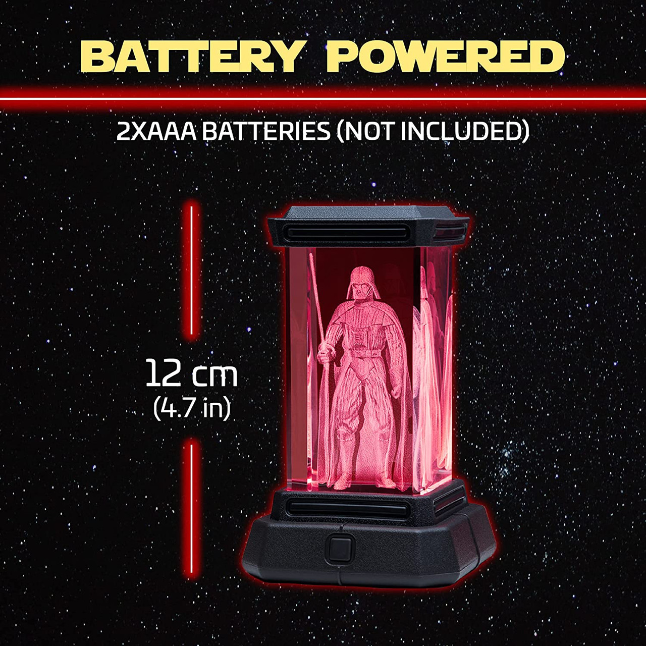 Paladone Darth Vader Crystal Holographic Light - Buy at Not Just Toyz