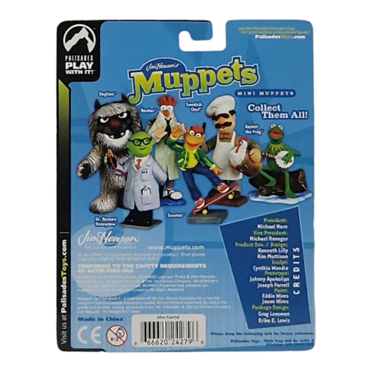 Lot Figurines The Muppets Show – Koozebane Kermit – Palisades Toys 2003 – Complet (figurines Abîmées)