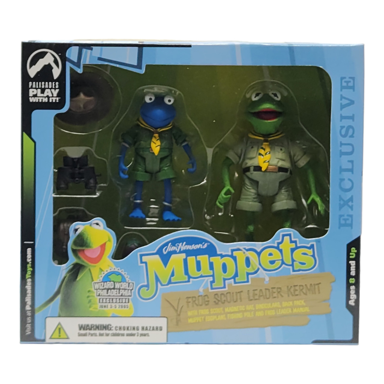 Rare Muppets Kermit Frog Scout Leader Blue Frog Variant - Wizard