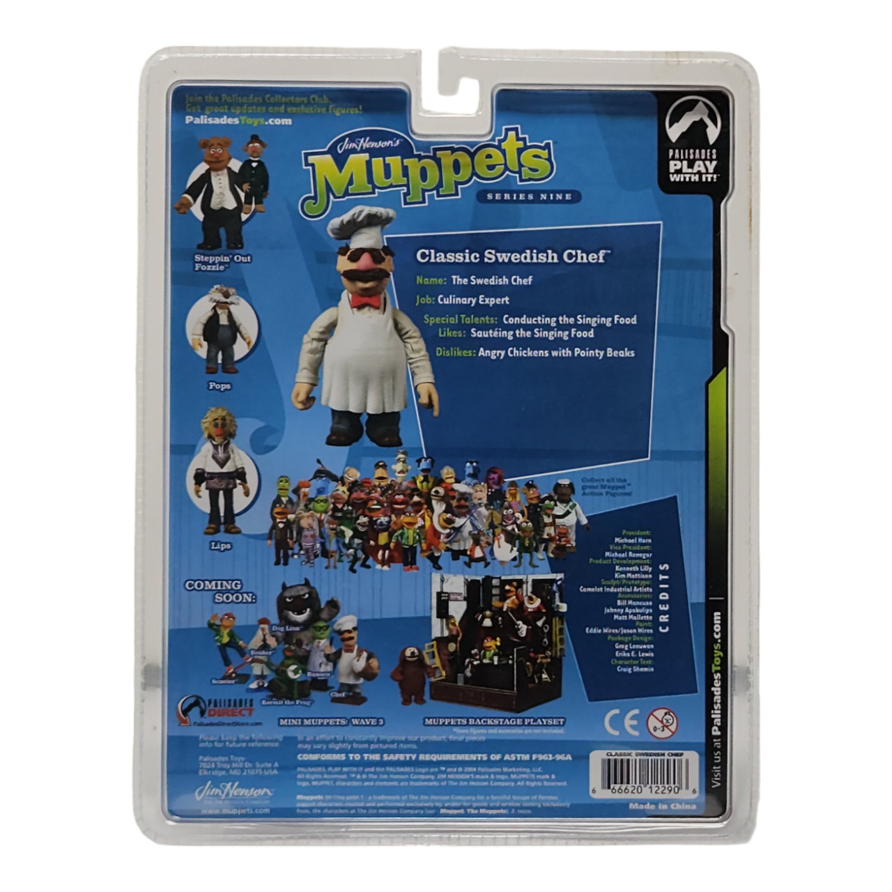 Collectible Palisades Muppets Series 9 Classic Swedish Chef Action