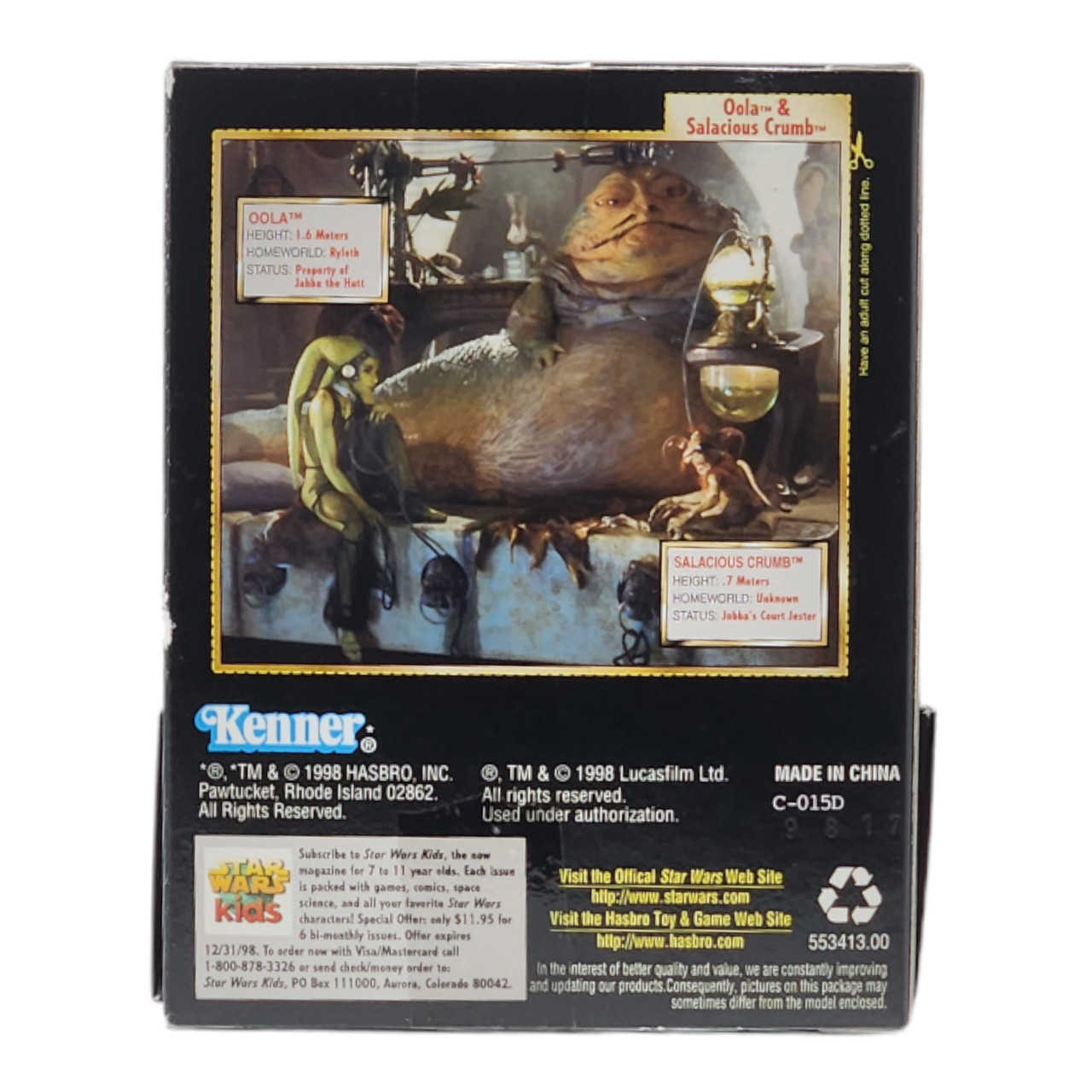 Kenner Star Wars POTF Oola & Salacious Crumb Action Figure Set