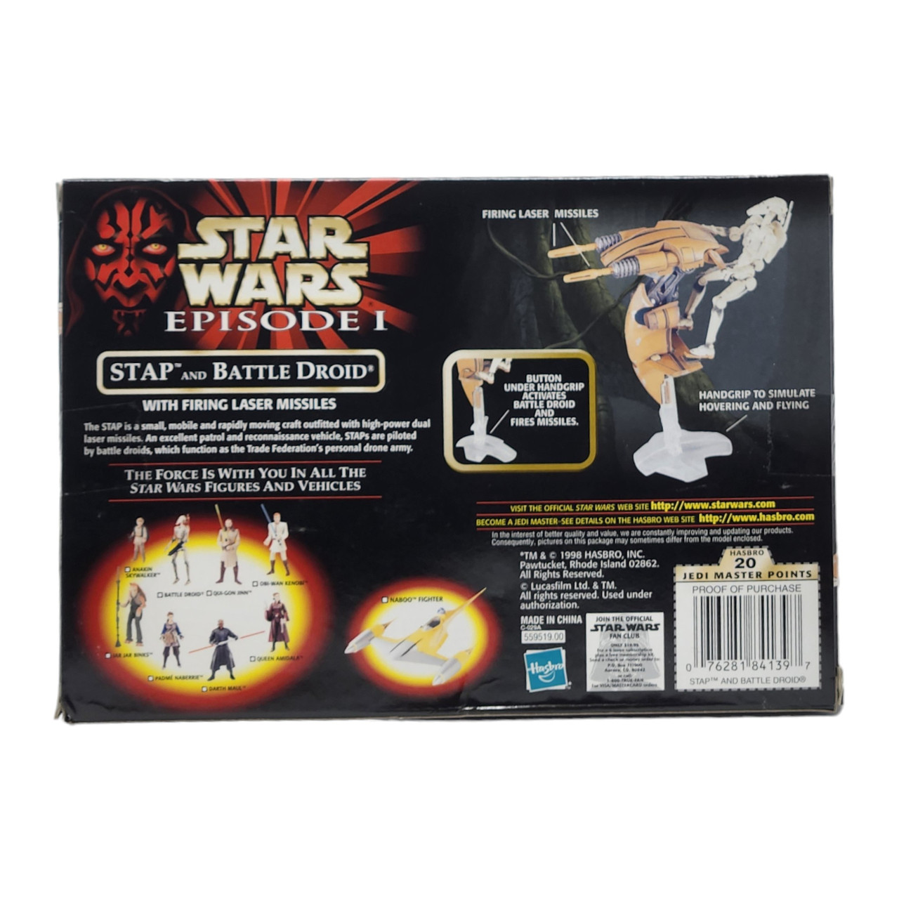 Hasbro Star Wars Episode 1 STAP and Battle Droid Set - Action