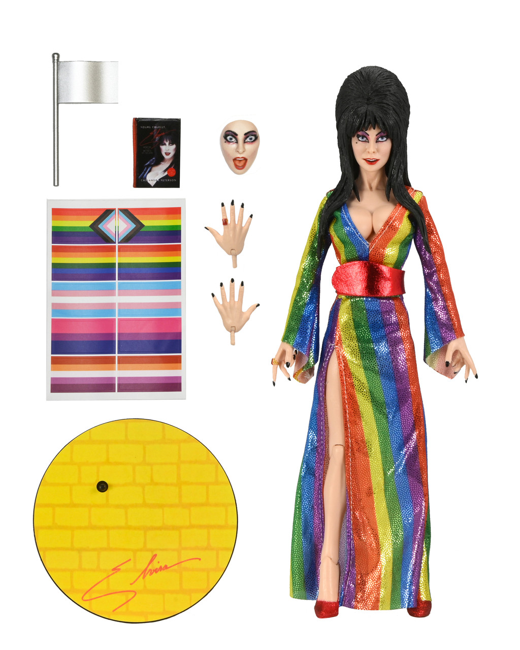 Figurine Elvira, Mistress Of The Dark - Édition Very Scary Xmas - NECA 20cm