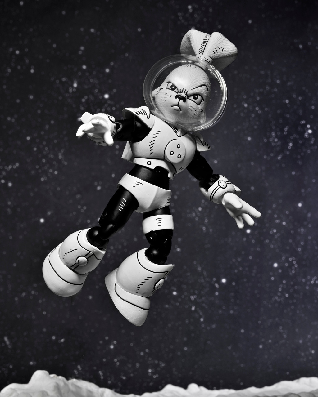 NECA Usagi Yojimbo Space Adventure Usagi Yojimbo Black & White 7