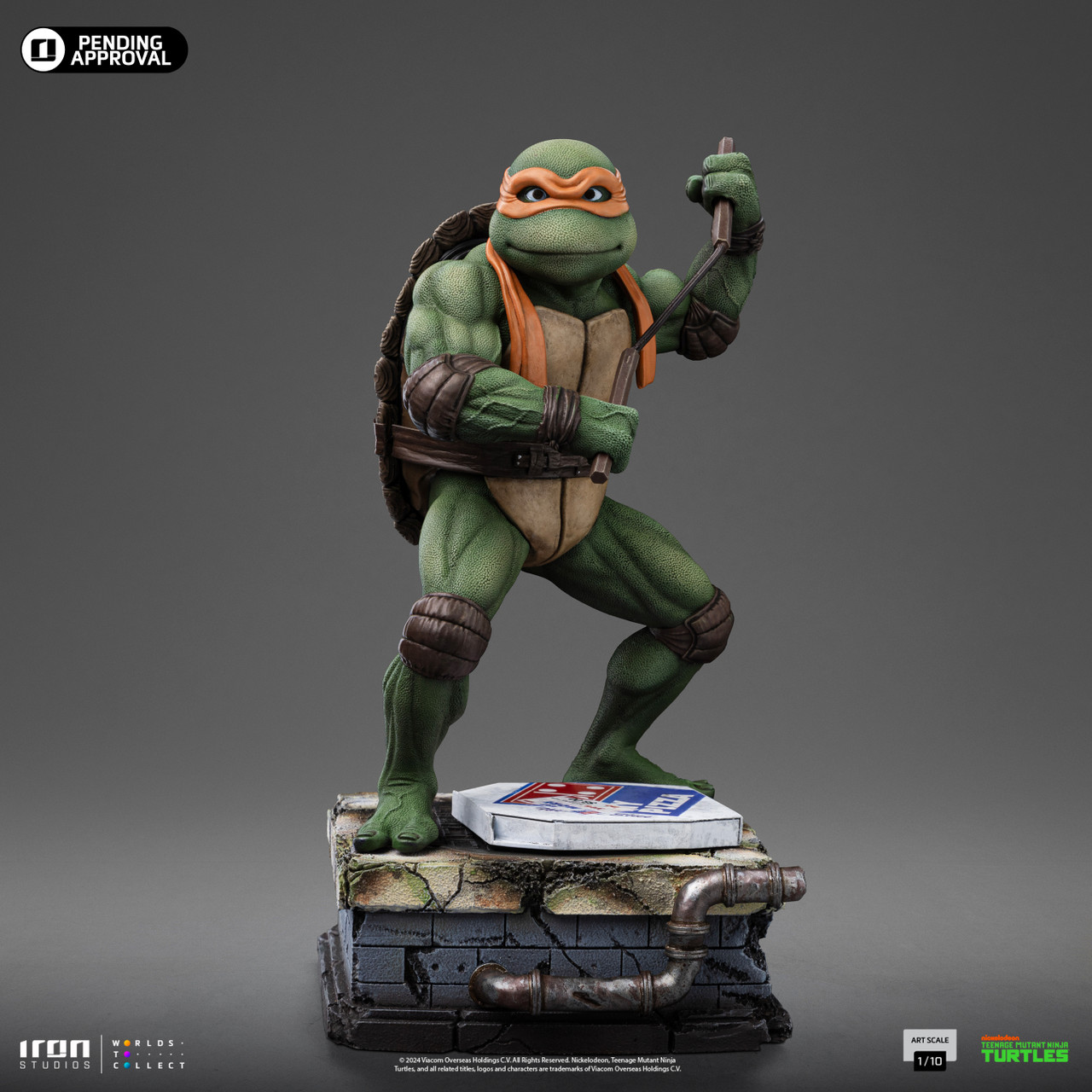 Iron Studios Teenage Mutant Ninja Turtles (1990) Michelangelo 1:10