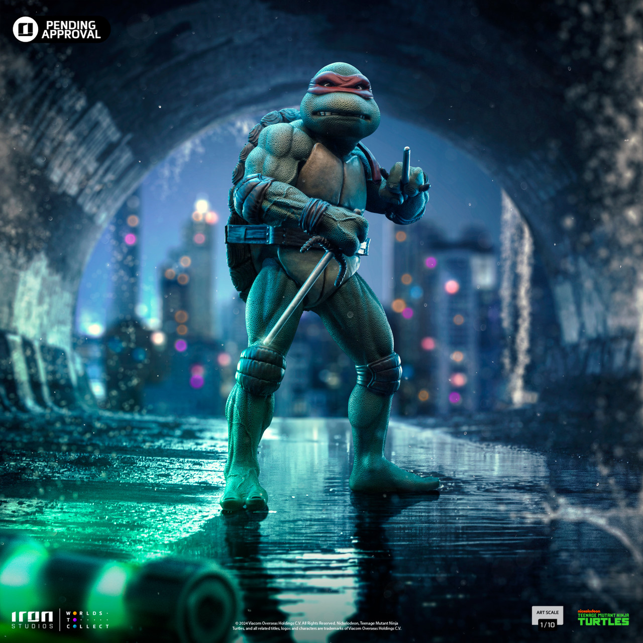 Iron Studios Teenage Mutant Ninja Turtles (1990) Raphael 1:10 Art Scale ...