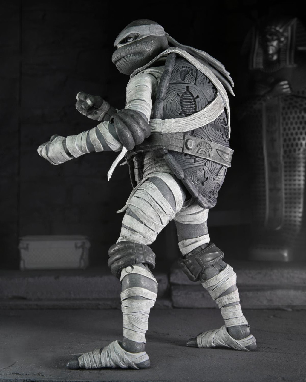 NECA Action Figure Universal Monsters X Tartarughe Ninja – Confezione 4 Pezzi In Bianco E Nero, Scala 7 Pollici - 2