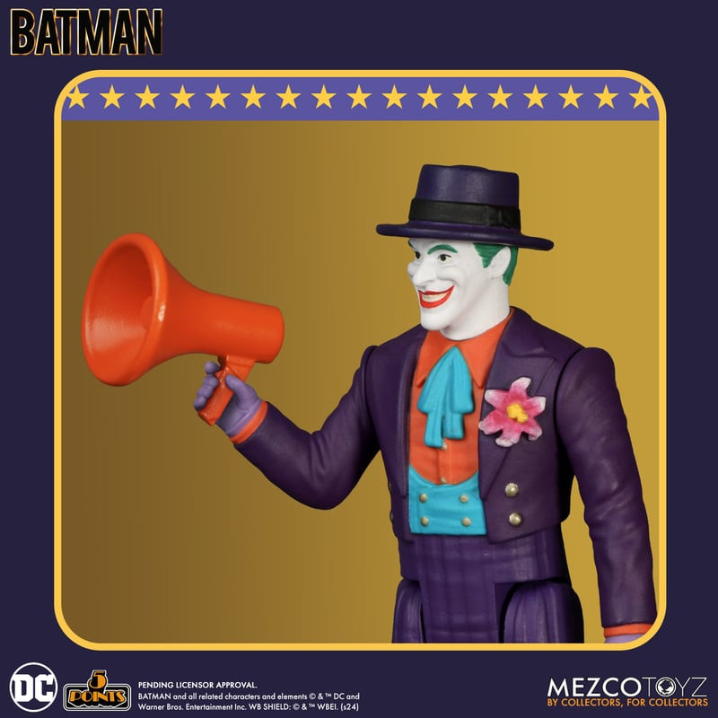 Mezco Toyz Batman 1989 5 Points Action Figure Set of 3: Batman