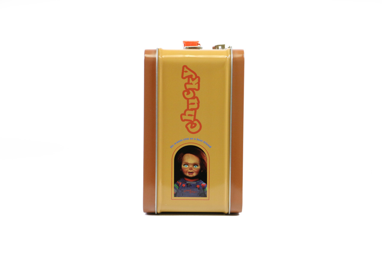 Child's Play Chucky Good Guys Tin Titans Lunch Box with Thermos