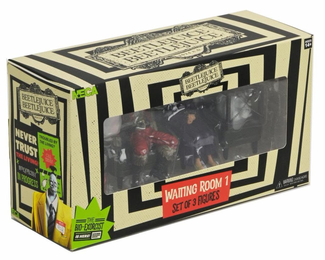 SF・ファンタジー・ホラー NECA BEETLEJUICE 4 Piece Figurine Set NECA Beetlejuice Waiting Room 4-Piece Figure Set – Collectible