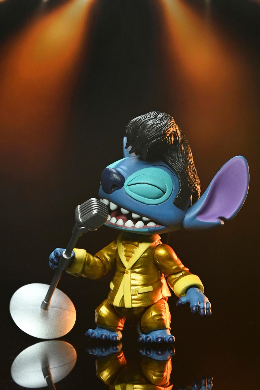 NECA Lilo & Stitch Ultimate Gold Suit Elvis Stitch 7-Inch Scale