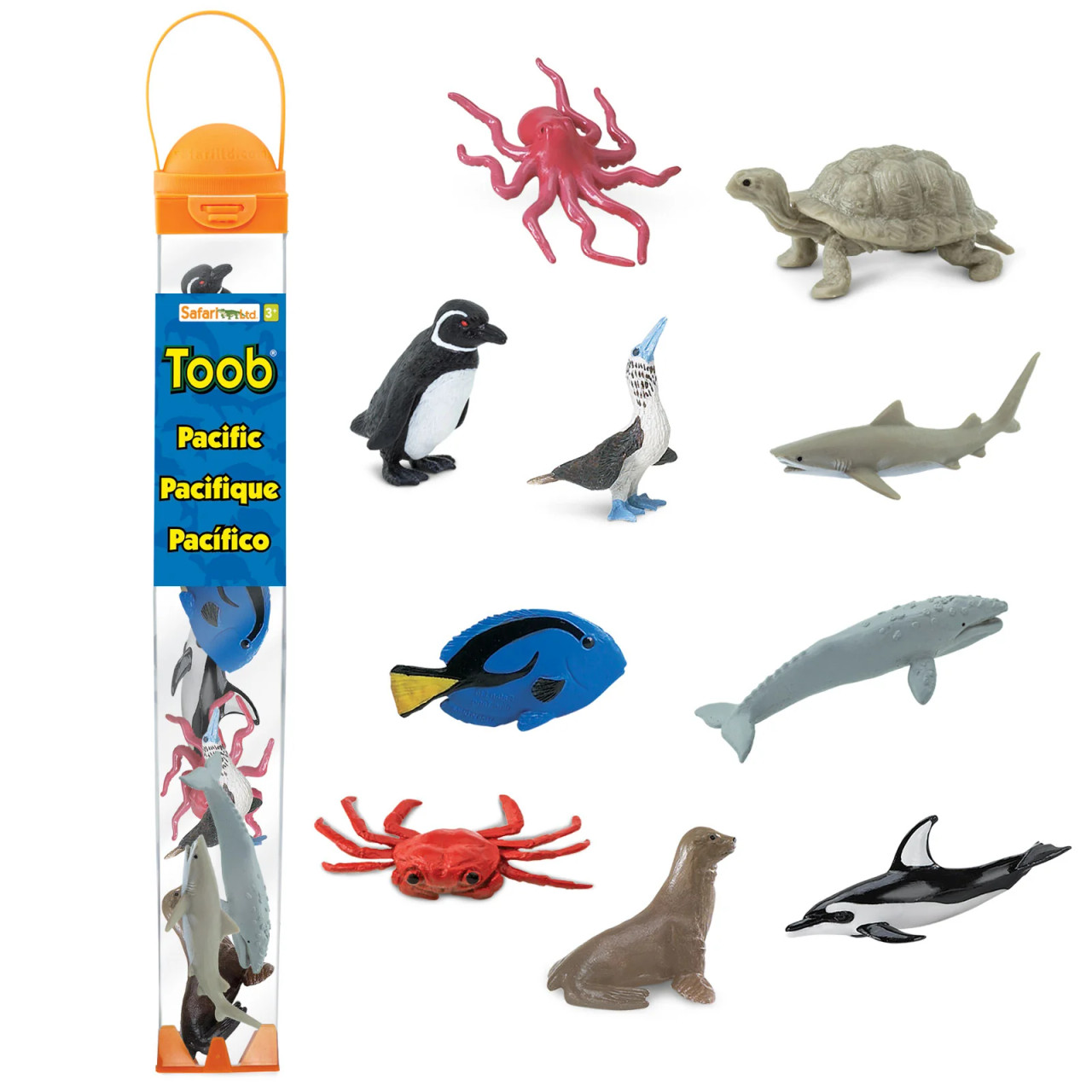 Pacific TOOB® – Miniature Ocean Animal Figure Set