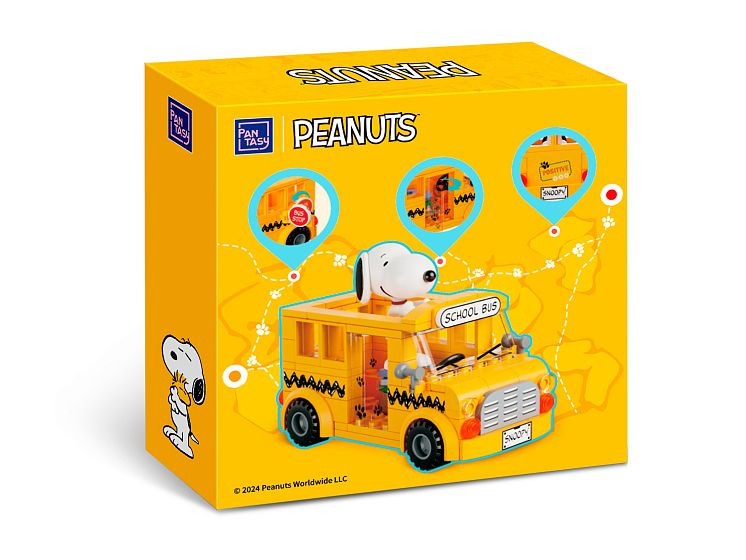 Pantasy Peanuts School Bus – Classic Peanuts Collectible Building Set