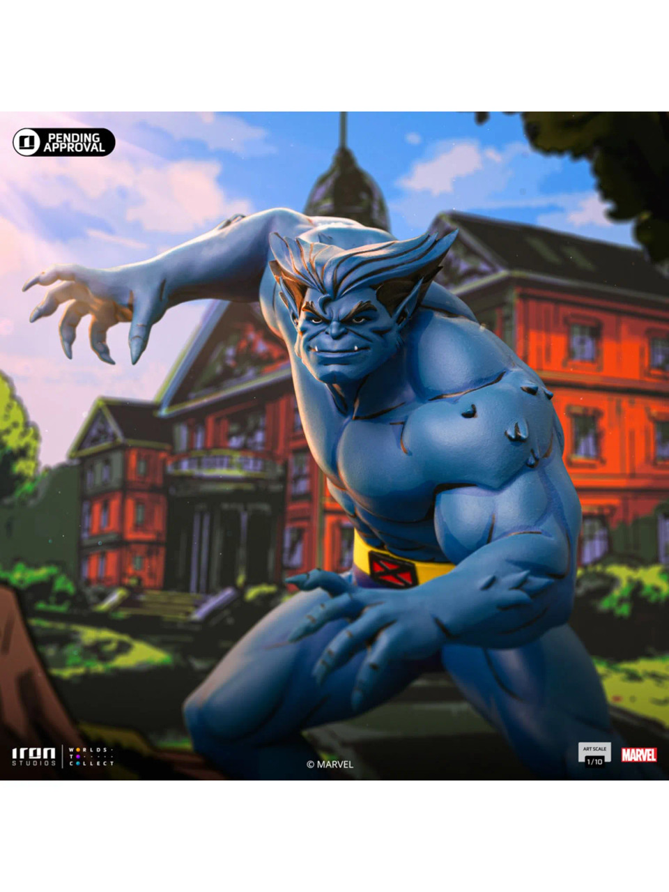 Iron Studios MiniCo Beast Statue – X-Men Vinyl Figur Im Toy Art Stil, 1990er Comic-Design