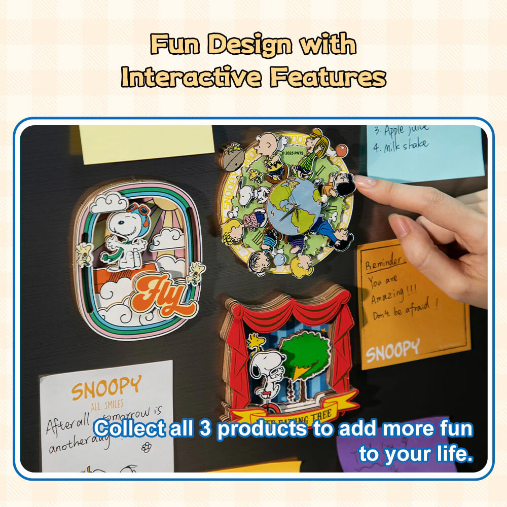 Puremind Peanuts Snoopy Circus Adventure Interactive Magnet