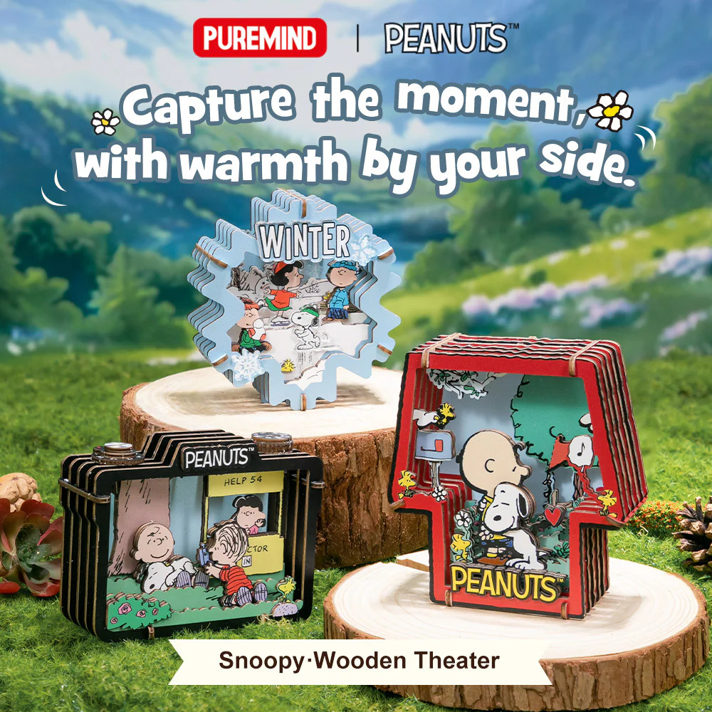 Puremind Peanuts Snoopy Summer Snapshot Wooden Puzzle
