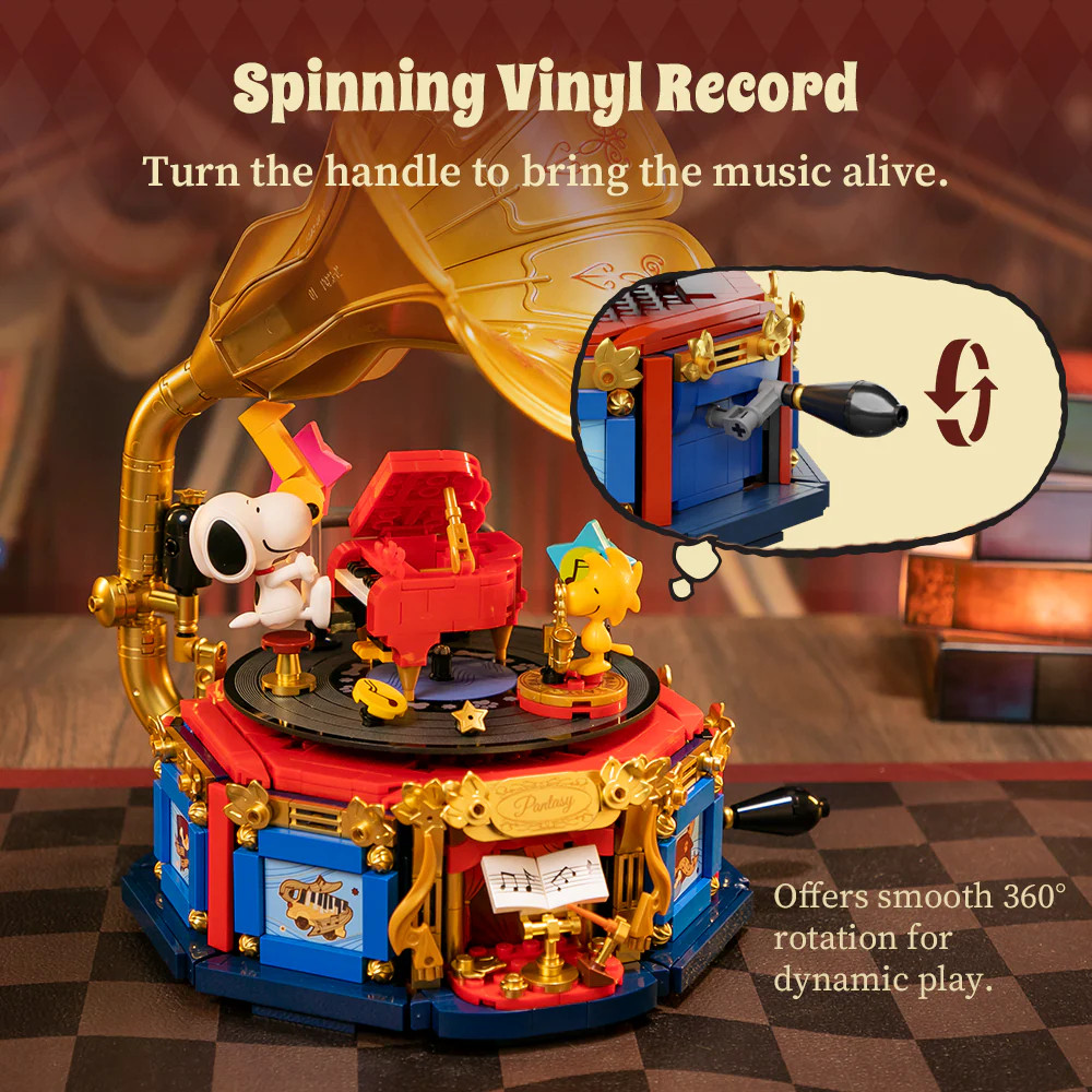 Pantasy Peanuts Snoopy Phonograph Collectible