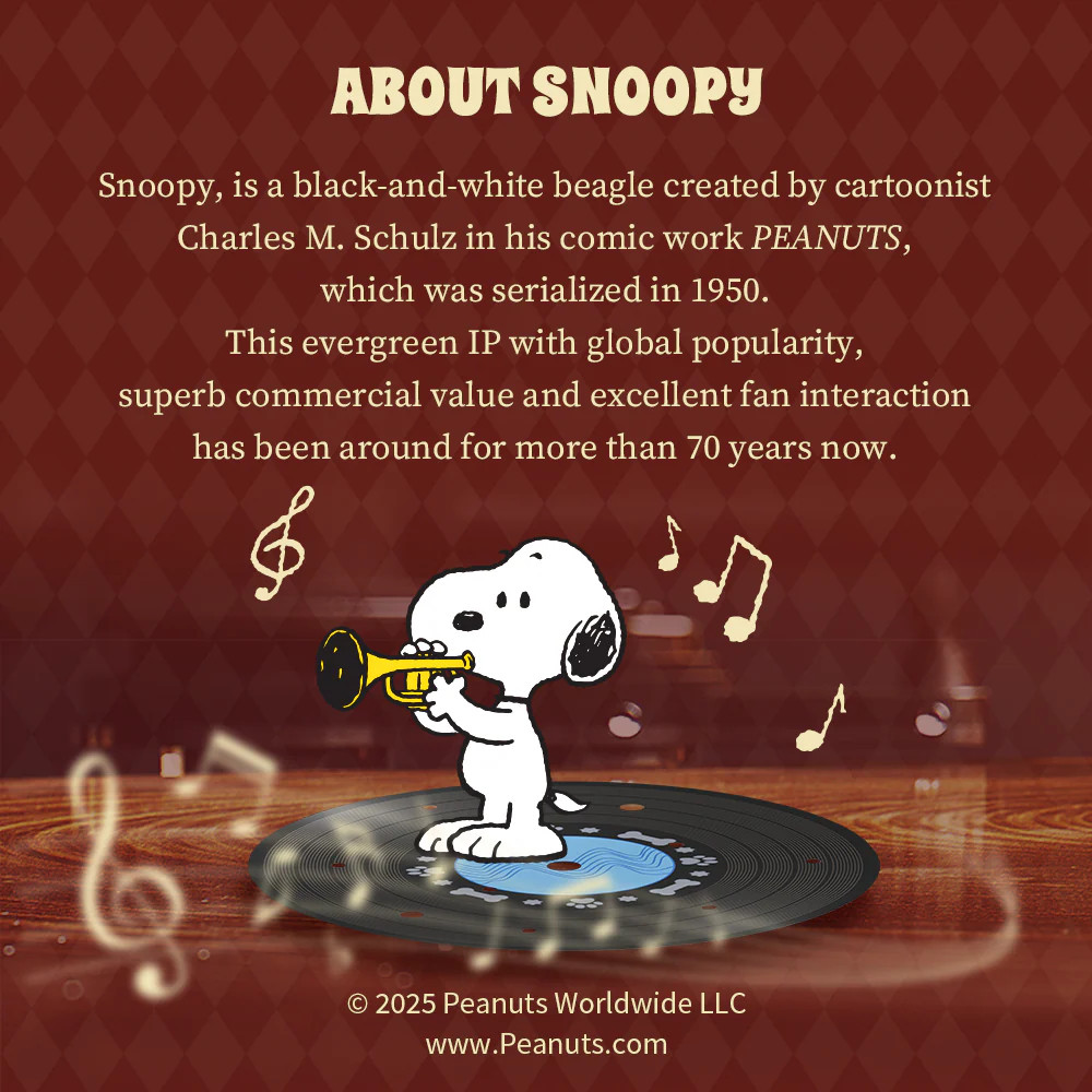 Pantasy Peanuts Snoopy Phonograph Collectible