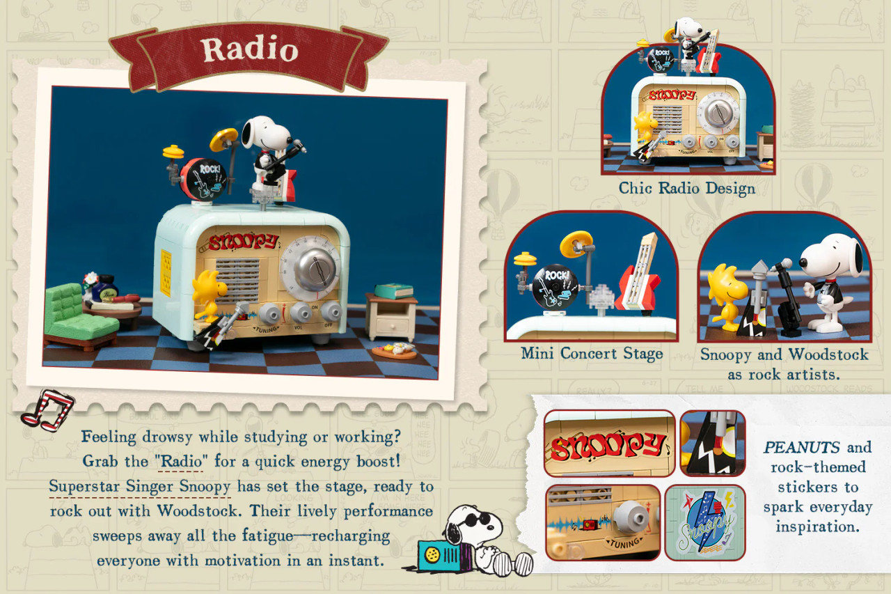 Pantasy Peanuts Snoopy Retro Times Series Radio Collectible