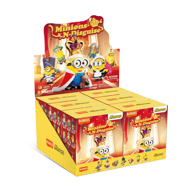組み立て済み　BLOKEES Minions MOKОO series01 Blokees Minions Mokoo Figures – Series 01 N-Disguise (Case of 6)